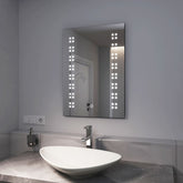 EMKE LM07 Miroir de salle de bain à éclairage LED avec lumière blanche naturelle